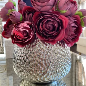 Inspire Me! Home Decor Silver Hammered Vase