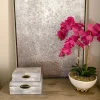 Inspire Me! Home Decor Silver Shimmer Wall Art