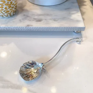 Inspire Me! Home Decor Silver Flower Petal Spoon Rest ( 2 Sizes )