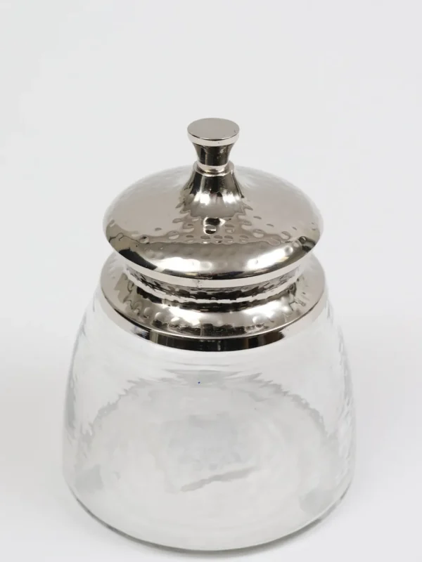 Inspire Me! Home Decor Silver Jar With Lid (2 Sizes)