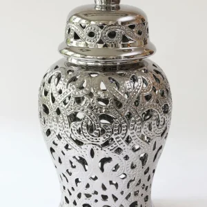 Inspire Me! Home Decor Silver Beaded Ginger Jar (2 Sizes)