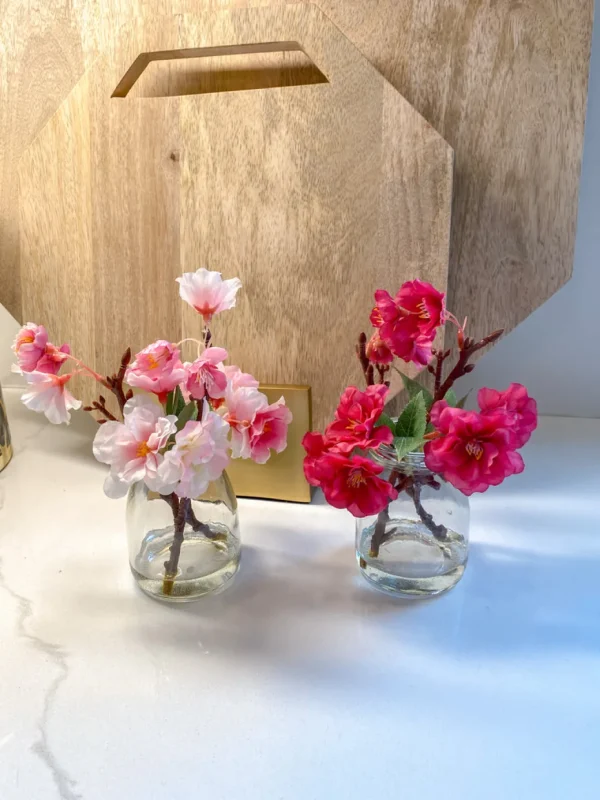 Inspire Me! Home Decor Small Cherry Blossom In Glass Jar (3 Colors)