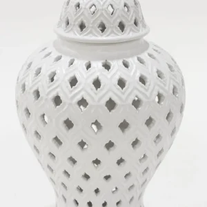 Inspire Me! Home Decor Small White Ginger Jar