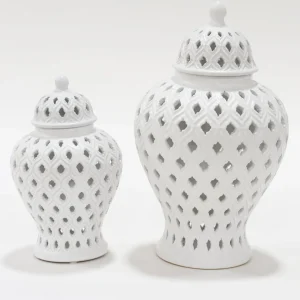 Inspire Me! Home Decor Small White Ginger Jar