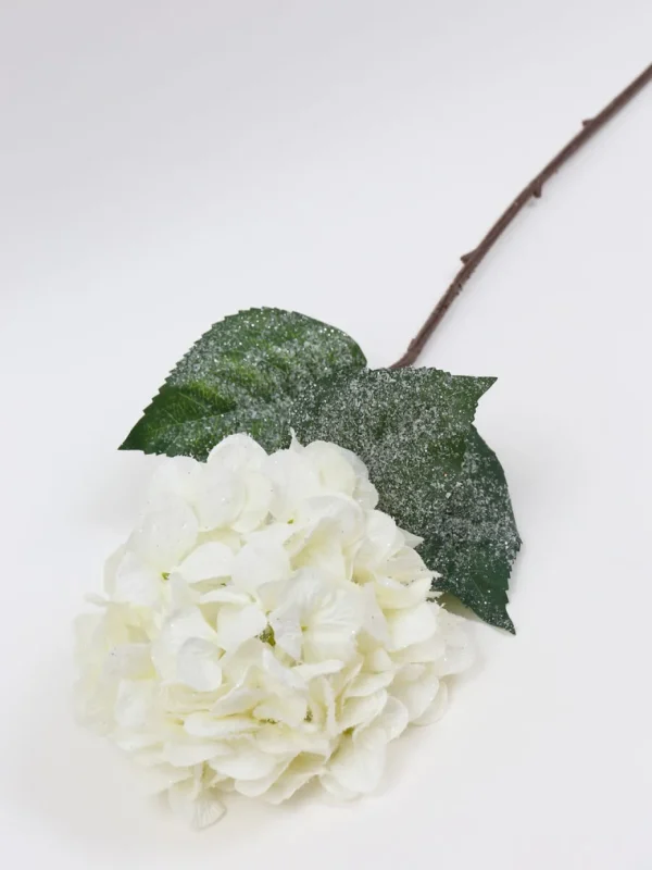 Inspire Me! Home Decor Snowy White Hydrangea Stem Floral Stems