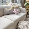 Inspire Me! Home Decor Soft Pink Velvet Knot Pillow (3 Sizes) Pillows