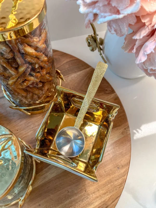 Inspire Me! Home Decor Spoon With Textured Gold Handle