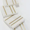 Inspire Me! Home Decor Square Marble Coasters With Gold Inlay (Set Of 4)