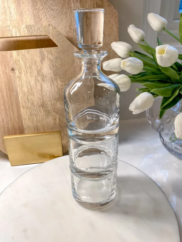 Inspire Me! Home Decor Stackable Glass Decanter W/ Glasses KITCHEN