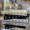 Inspire Me! Home Decor Studded Decorative Wood Trays (4 Colors)