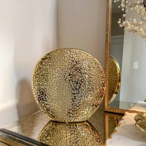 Inspire Me! Home Decor Studded Gold Round Vase