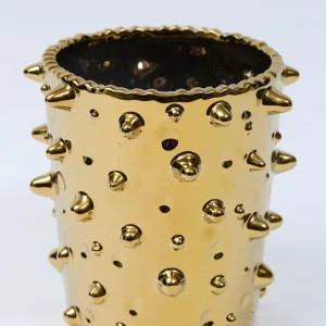 Inspire Me! Home Decor Studded Vase (2 Colors) Gold