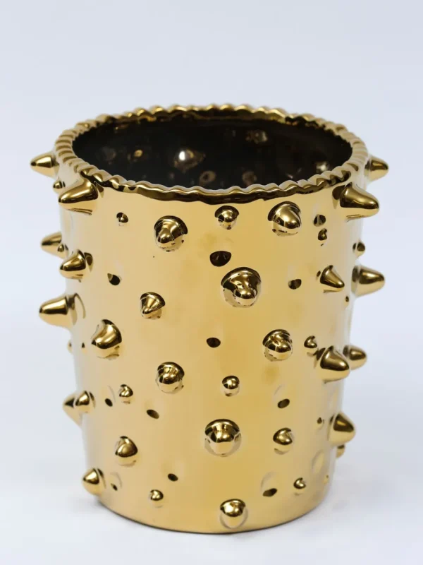 Inspire Me! Home Decor Studded Vase (2 Colors) Gold