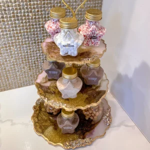 Inspire Me! Home Decor 3-Tiered Resin Cake Stand