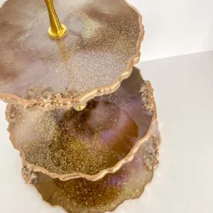 Inspire Me! Home Decor 3-Tiered Resin Cake Stand