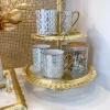 Inspire Me! Home Decor Two Tiered Cake Stand With Ripple Edge (2 Colors)