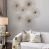 Inspire Me! Home Decor WALL ART & MIRRORS Gold Asymmetrical Circles Wall Art (Set Of 3 – 3 Different Sizes)