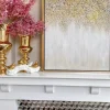 Inspire Me! Home Decor WALL ART & MIRRORS Gold Abstract Detailed Painting