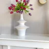 Inspire Me! Home Decor White Ceramic Vase