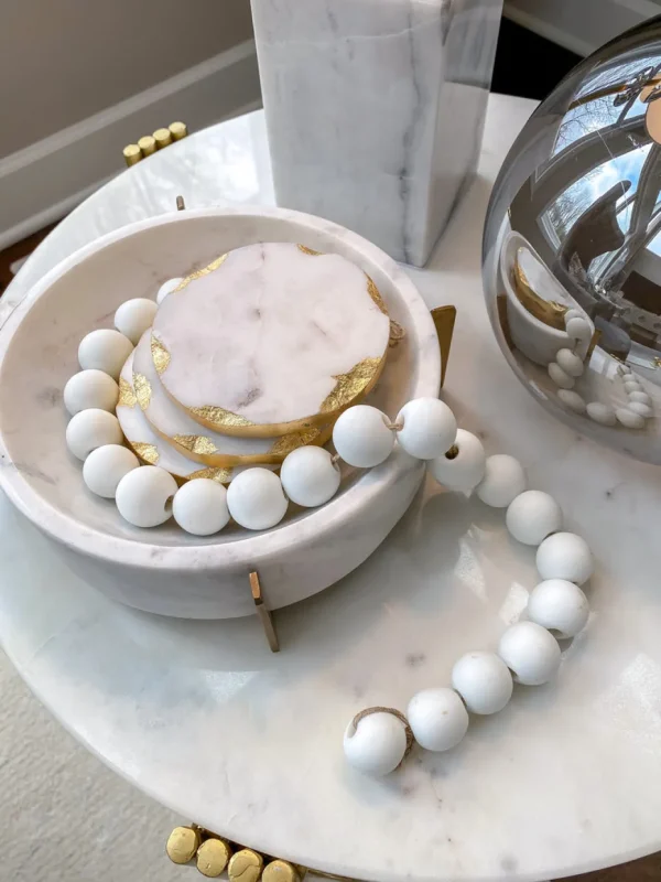 Inspire Me! Home Decor White Beads