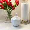 Inspire Me! Home Decor White Geometric Apple