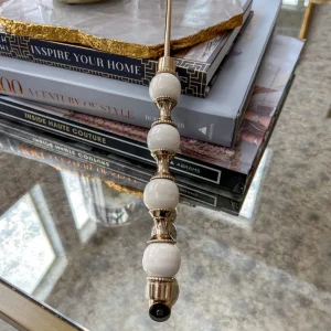 Inspire Me! Home Decor White And Gold Candle Snuffer