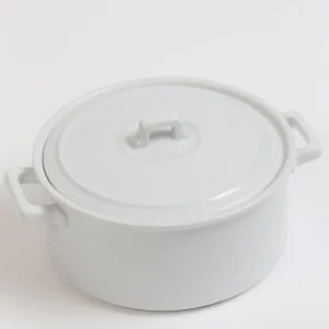 Inspire Me! Home Decor White Ceramic Mini Dish With Lid