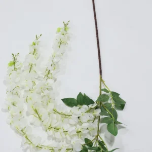 Inspire Me! Home Decor White Wisteria Stem Floral Stems