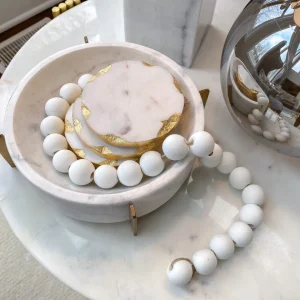 Inspire Me! Home Decor White Beads