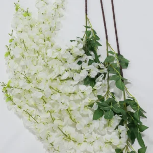 Inspire Me! Home Decor White Wisteria Stem Floral Stems