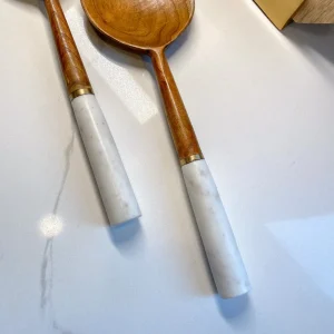 Inspire Me! Home Decor Wood Servers W/ Marble Handle KITCHEN