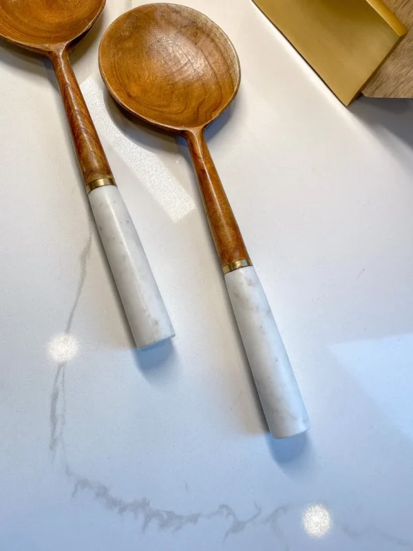 Inspire Me! Home Decor Wood Servers W/ Marble Handle KITCHEN