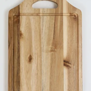 Inspire Me! Home Decor Wood Cutting Board With Handle And Groove