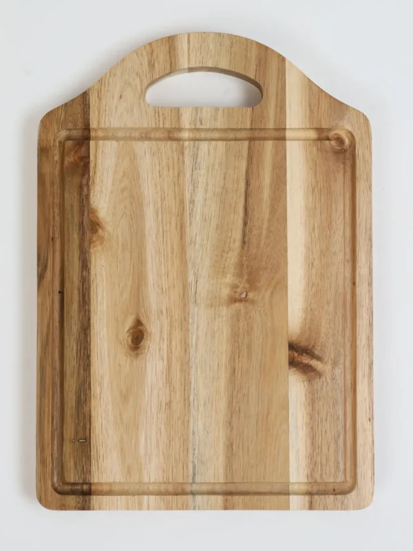 Inspire Me! Home Decor Wood Cutting Board With Handle And Groove