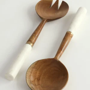 Inspire Me! Home Decor Wood Servers W/ Marble Handle KITCHEN