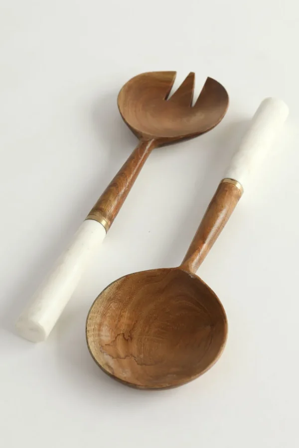 Inspire Me! Home Decor Wood Servers W/ Marble Handle KITCHEN