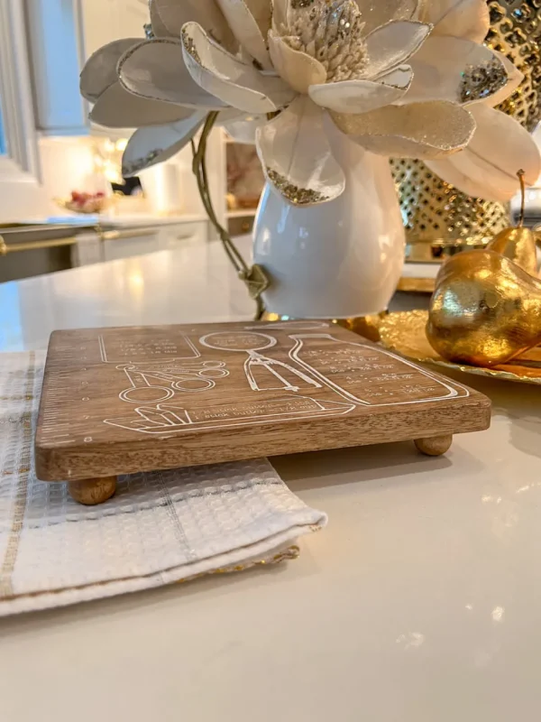 Inspire Me! Home Decor Wooden Measurement Trivet