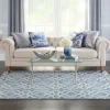 Nourison Joli Area Rug – Blue/White (3 Sizes) PILLOWS, RUGS, & THROWS