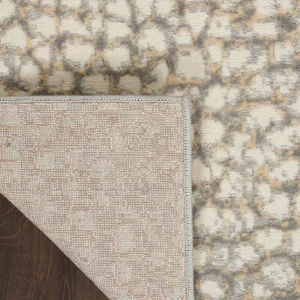 Nourison PILLOWS, RUGS, & THROWS Inspire Me! Home Decor Joli Area Rug – Ivory/Beige/Grey (3 Sizes)